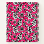 Pink Floral Paisley Design Notizblock (Rückseite)