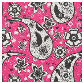 Pink Floral Paisley Design Stoff (Nahaufnahme)