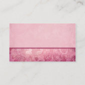 Pink Floral Paisley Placecards Platzkarte (Rückseite)