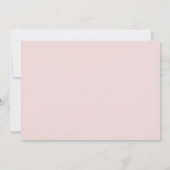 Pink Floral Pampas Gras | Babydusche Einladung (Rückseite)