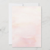 Pink Floral Pampas Gras Erste Kommune Einladung (Rückseite)