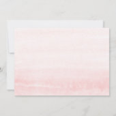 Pink Floral Pampas Gras Grüne Engagement Partei Einladung (Rückseite)