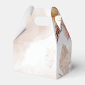 Pink Floral Pampas Grass Hochzeit Vielen Dank Geschenkschachtel (Rückseite)