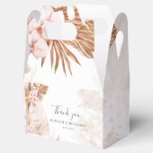 Pink Floral Pampas Grass Hochzeit Vielen Dank Geschenkschachtel (Geöffnet)