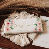 Pink Floral Personalisiert Candy Bar Wrapper Flyer