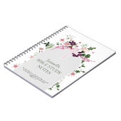 Pink Floral Personalized Bible Study Notizblock (Linke Seite)