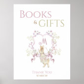 Pink Floral Peter die Rabbit Baby Books Geschenke  Poster (Vorne)