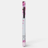Pink Floral Phone Booth Personalisiert Case-Mate iPhone Hülle (Hinten/Links)