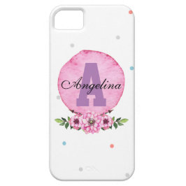 Pink Floral & Polka Design - Persönlich gestalten Case-Mate iPhone Hülle