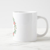 Pink Floral Pomegranate Jumbo Joy Tasse (Rechts)