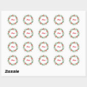 Pink Floral Pomegranate Spirituelle Stickers - Hof (Blatt)