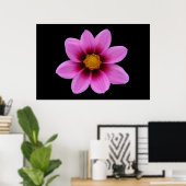 Pink Floral Poster (Heimbüro)