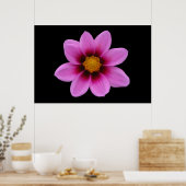 Pink Floral Poster (Küche)