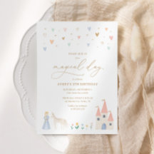 Pink Floral Princess Girl Birthday Party