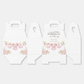 Pink Floral Pumpkin Fall Baby Dusche Box Geschenkschachtel (Ungeklappt)