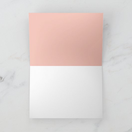 Pink Floral Pumpkin Fall Baby Dusche Danke Auto Karte (Innenseite)