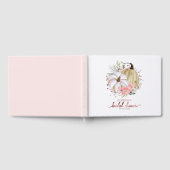 Pink Floral Pumpkin Fall Brautparty Gästebuch (Voll)