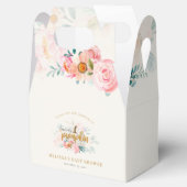 Pink Floral Pumpkin Girl Babydusche Danke Geschenkschachtel (Geöffnet)