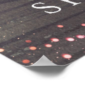 Pink Floral Pumpkins Rustikales Brautparty Willkom Poster (Ecke)