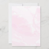 Pink Floral Quinceanera Einladung (Rückseite)