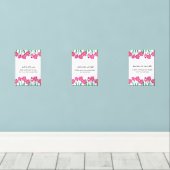 Pink Floral Ramadan Wall Art – Dua Set (Holzboden)