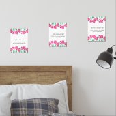 Pink Floral Ramadan Wall Art – Dua Set  (Schlafzimmer)
