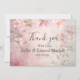Pink Floral Romantic Wedding Danke