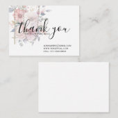 PInk Floral Rosary Katholic Religious Visitenkarte (Vorne/Hinten)