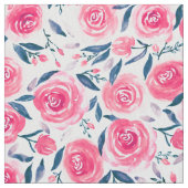 Pink Floral Rose Muster Stoff (Nahaufnahme)