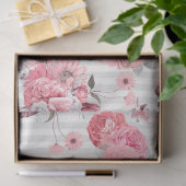 Pink Floral Series Design 10 Seidenpapier (Geschenk)