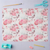 Pink Floral Series Design 10 Seidenpapier (Basteln)