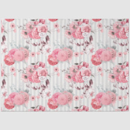 Pink Floral Series Design 10 Seidenpapier
