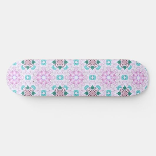 PINK FLORAL SKATEBOARD (Horizontal)