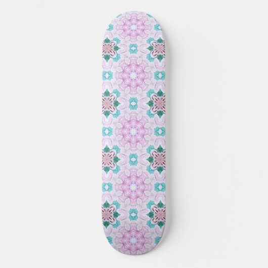 PINK FLORAL SKATEBOARD (Vorderseite)