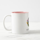 PINK FLORAL SOFT BLUSH ALPHABETS NAME LETTER G ZWEIFARBIGE TASSE (Links)