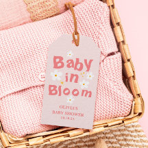 Pink Floral Spring Baby in Bloom Baby Dusche Gefal