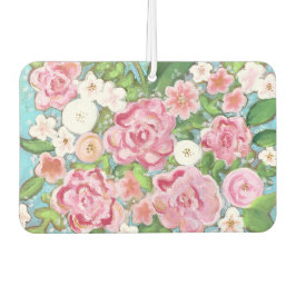 Pink Floral Spring Blooms Air Freshner Autolufterfrischer
