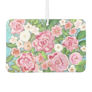 Pink Floral Spring Blooms Air Freshner Autolufterfrischer