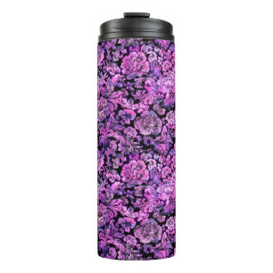 PINK FLORAL THERMOSBECHER
