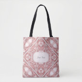 Pink Floral Totbeutel Tasche (Vorderseite)