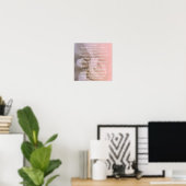 Pink Floral tun es auf jeden Fall Poster (Heimbüro)
