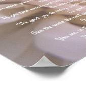 Pink Floral tun es auf jeden Fall Poster (Ecke)