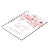 Pink Floral Twist Bridal Shower Notizblock (Linke Seite)