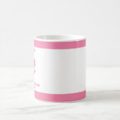 Pink Floral Vielen Dank Lehrer Geschenk Kaffeetasse (Mittel)