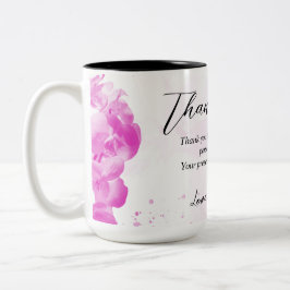 Pink Floral Vielen Dank Mama Geschenk Idee Zweifarbige Tasse