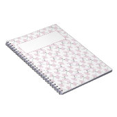 Pink Floral Vines Flowers Notes Notizblock (Rechte Seite)