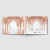 Pink Floral Vintage Fairytale Wedding Gästebuch (Voll)