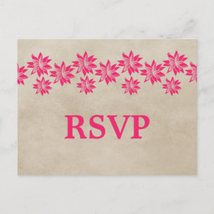 Pink Floral Vintage UAWG Postkarte