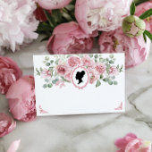 Pink Floral Vintages Brautparty Danke Karte