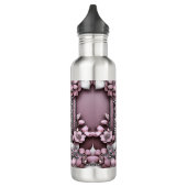 Pink Floral Wasser Flasche Edelstahlflasche (Links)